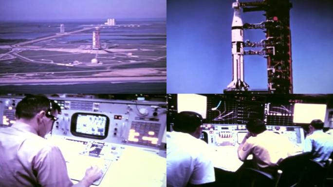 70年代美国肯尼迪航天发射场航天控制台