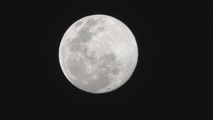 夜晚的超级月亮中秋节月亮赏月团圆传统节日