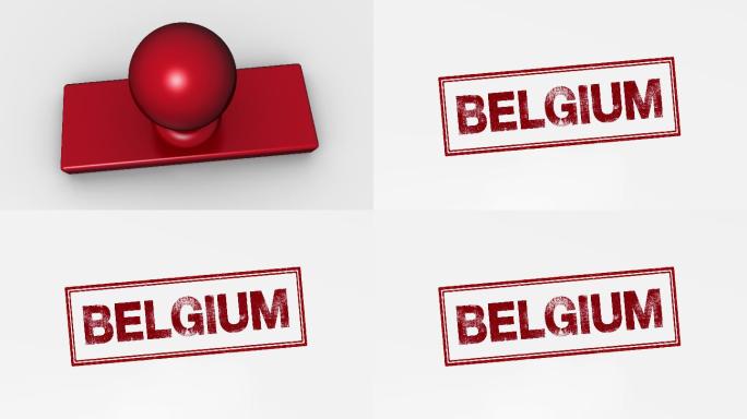 比利时印章动画视频素材动态纹理抽象概念