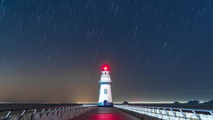 珠海市爱情灯塔星轨延时4K