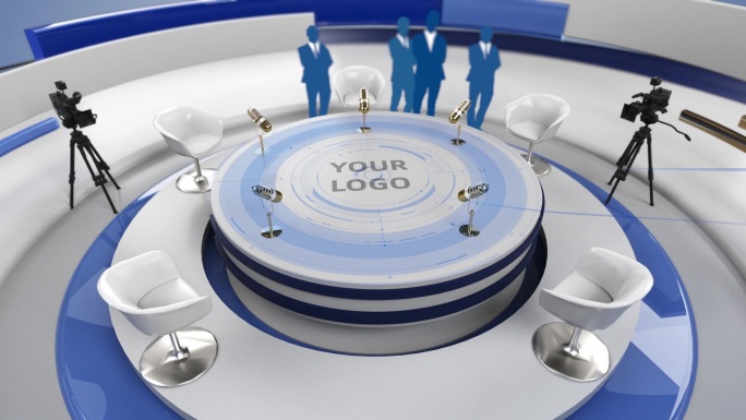 对话新闻栏目C4D片头