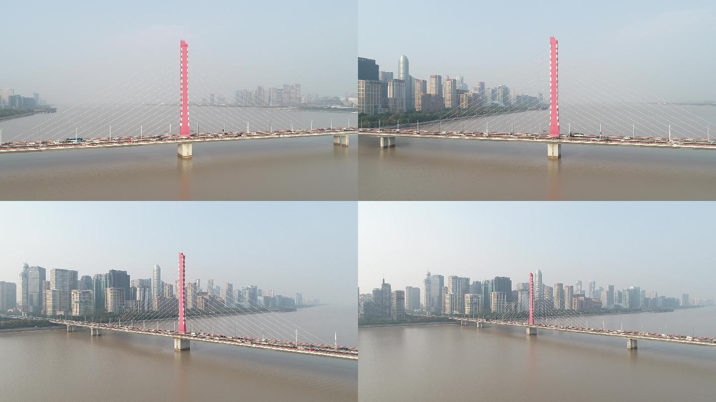 杭州 西兴大桥 钱塘江 市民中心 来福士