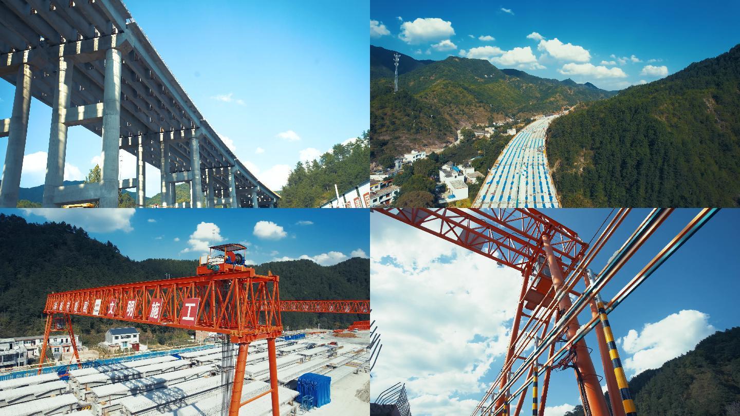 高速立交桥梁建设航车吊车施工