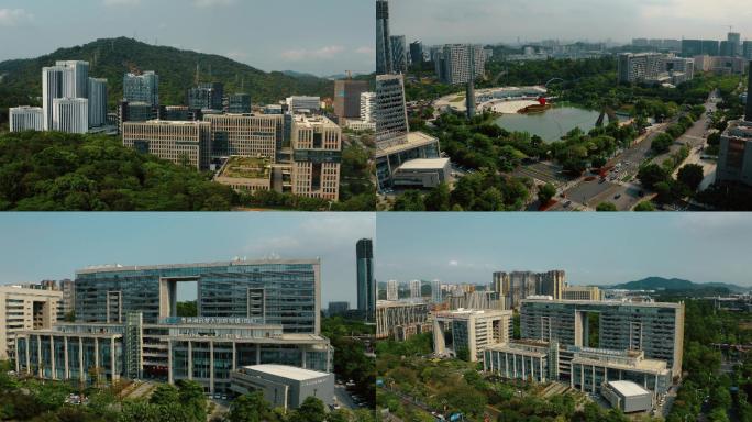 2022年航拍广州科学城萝岗开发区经济区