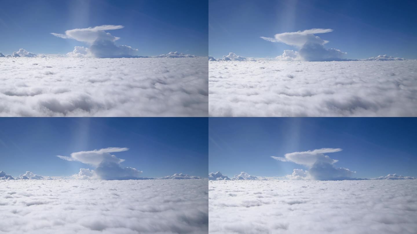 4K万米高空的白云