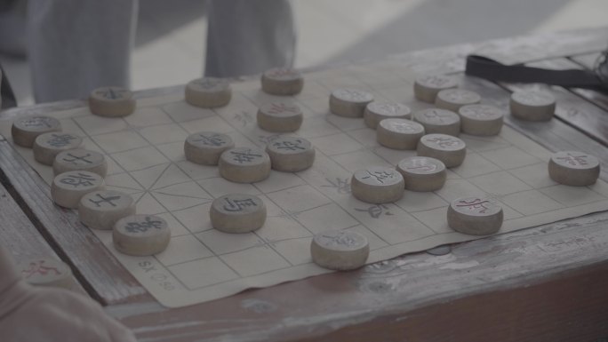 公园老人下象棋