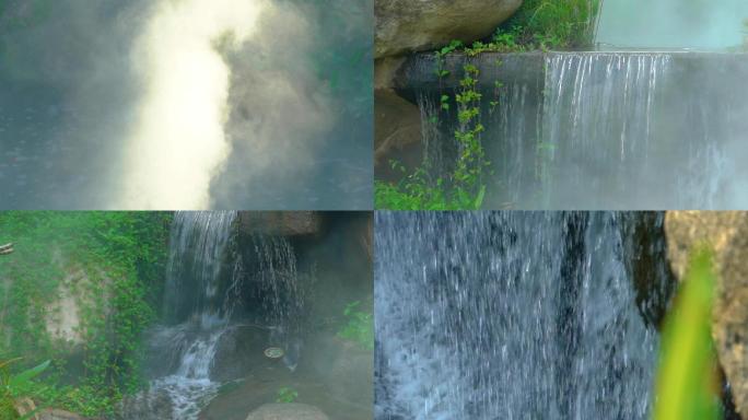 唯美的景观-瀑布雾气视频画面