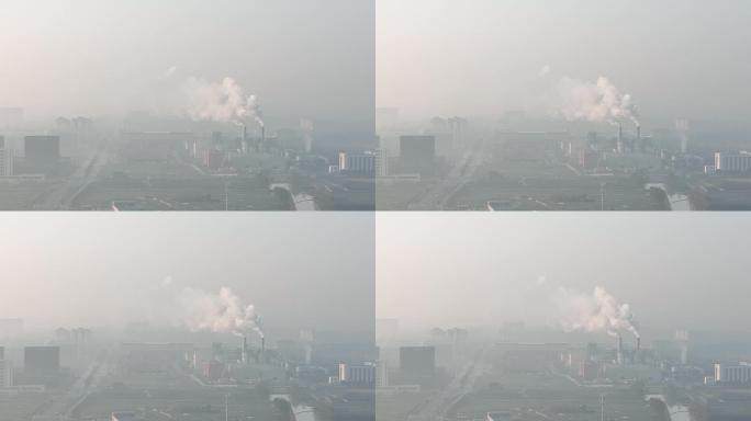 环境污染4k高清航拍