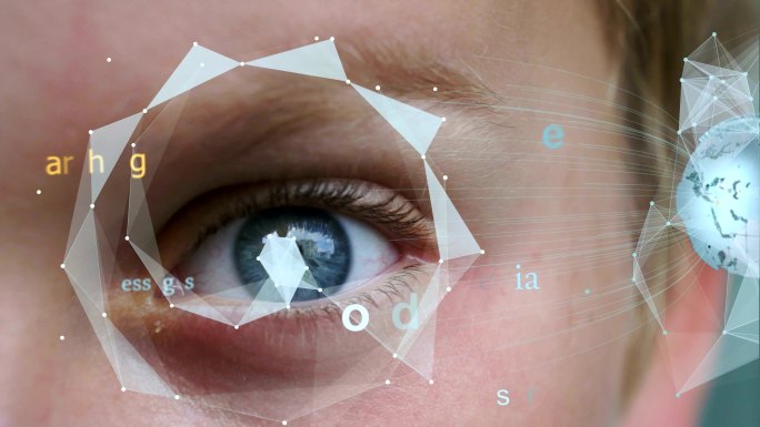 未来视觉动画眼睛科技数据