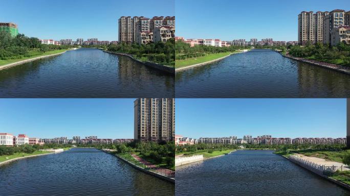 城市河道 绿水湿地