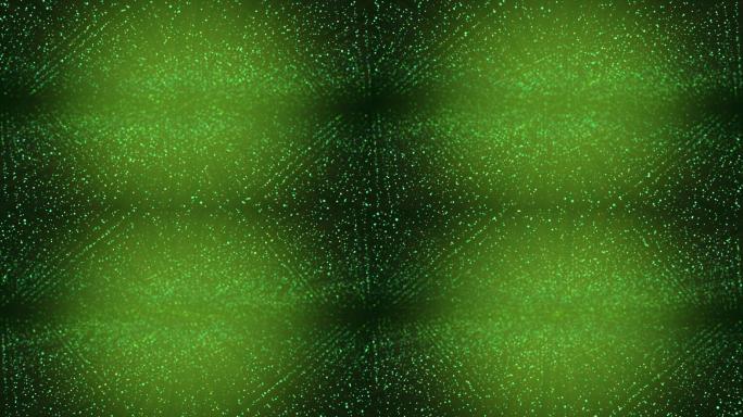 4K粒子圆点动画LED绿色特效