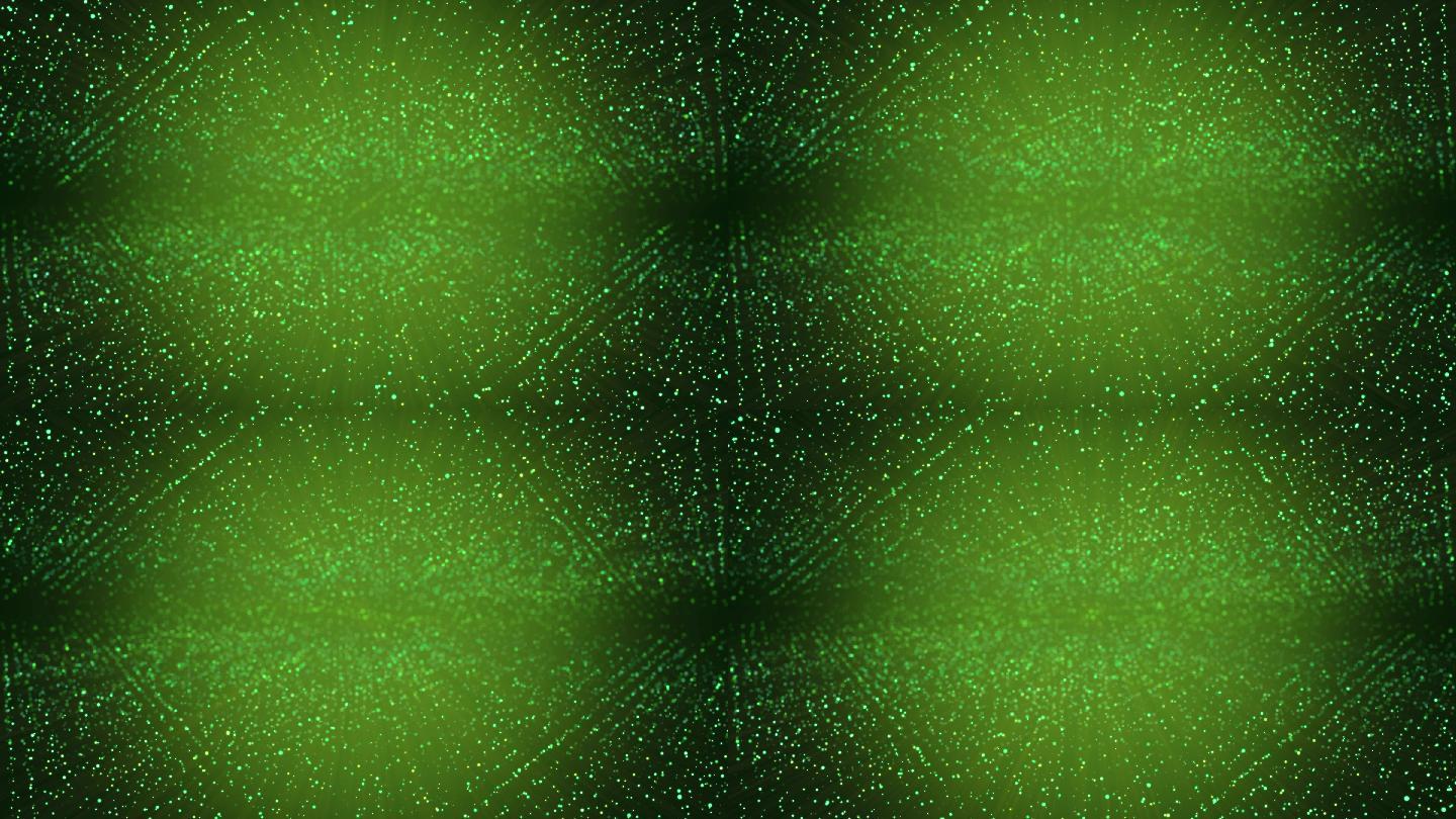 4K粒子圆点动画LED绿色特效