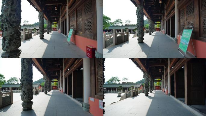 广西南宁孔庙博物馆古建筑走廊
