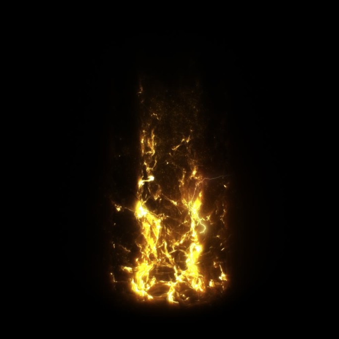 火焰岩浆能量上升循环特效素材