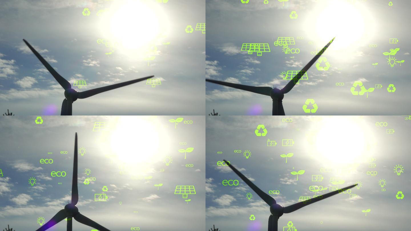 可持续能源发展特效视频