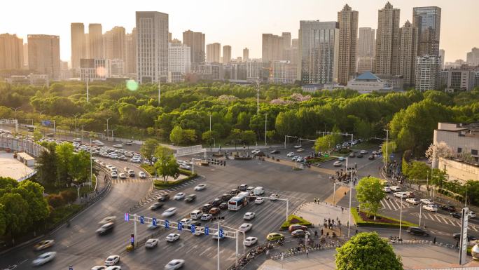 【原创】大气壮观车流十字路口