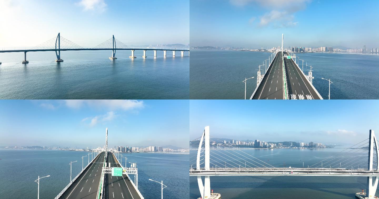 【4k合集】航拍港珠澳大桥超清视频