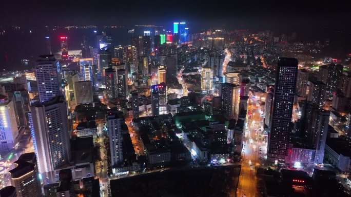 大连城市夜景中山广场