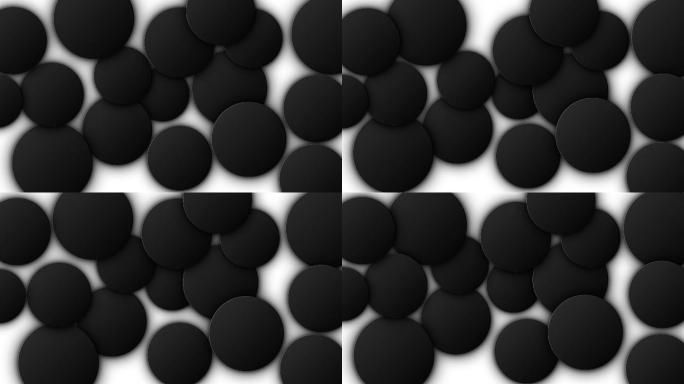 黑色斑点圆点摆动特效动画合成元素光效