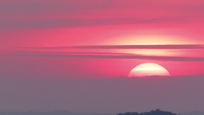 太阳升起红日太阳背景火烧云曙光朝阳