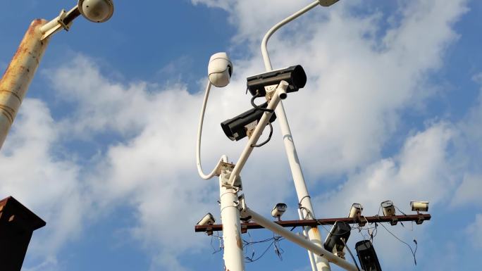室外各种样式的探头摄像头监控系统天眼天网