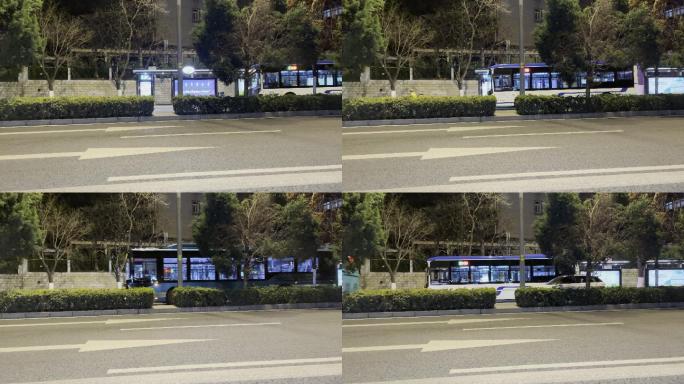 4k视频公交车进站
