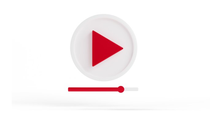 视频播放器图标特效动画合成元素按钮UI