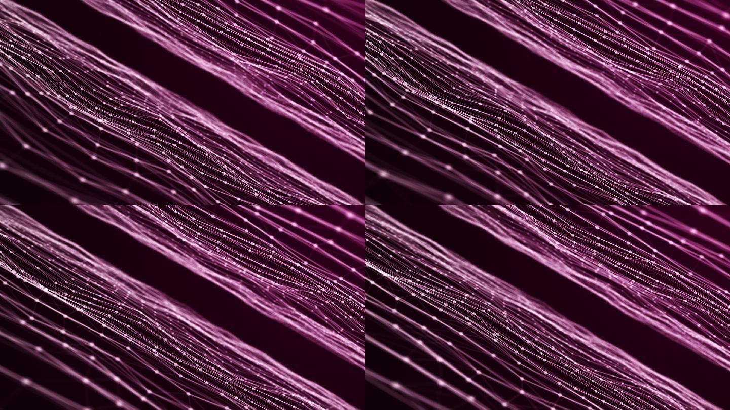 紫色背景流光粒子唯美飘动光斑