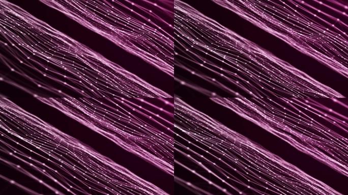 紫色背景流光粒子唯美飘动光斑