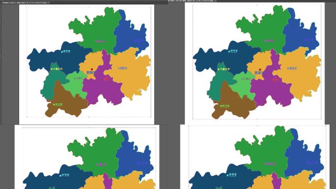 贵州地区图AI文件