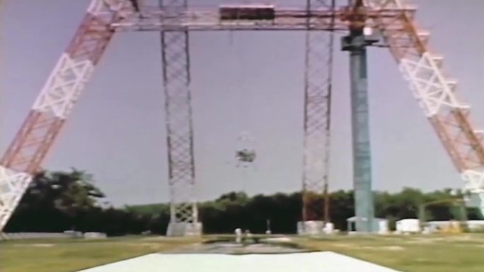 60年代航空研究登月设备悬停装置