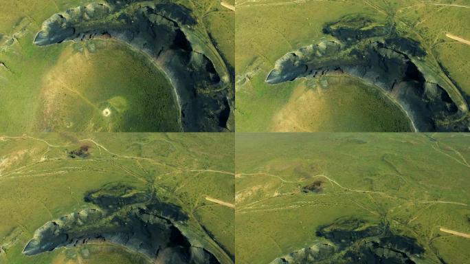 乌兰哈达火山群地址公园无人机航拍