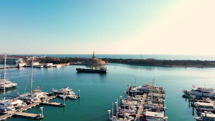 海滨港湾的船和海：日照世帆赛基地