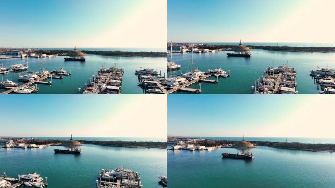 海滨港湾的船和海：日照世帆赛基地