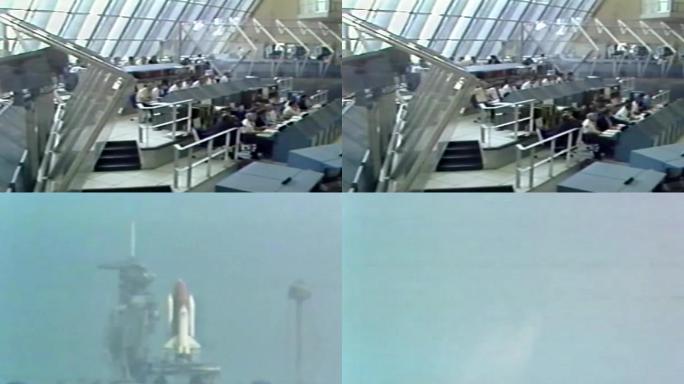 80年代美国航空发射哥伦比亚航天飞机发射