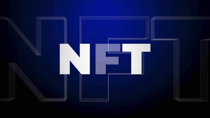 NFT标题文本运动图形动画