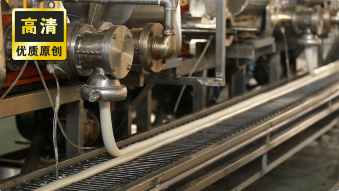 食品加工厂实拍 自动化生产线 面食加工