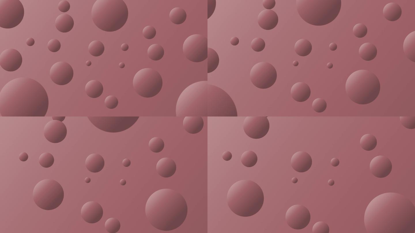 红棕色3D抽象变形球