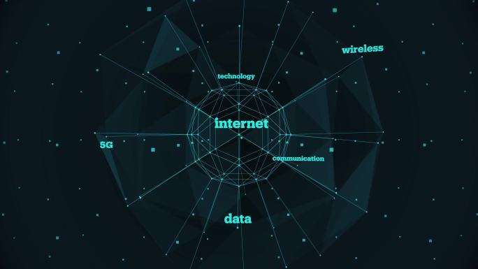 5G移动技术3D地球场景