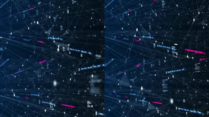 4K网络科技背景计算机网络人工智能网络安