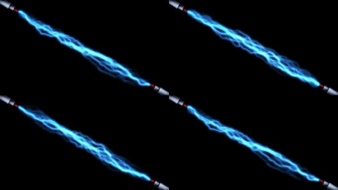 电流特效唯美电流粒子流体蓝色线条