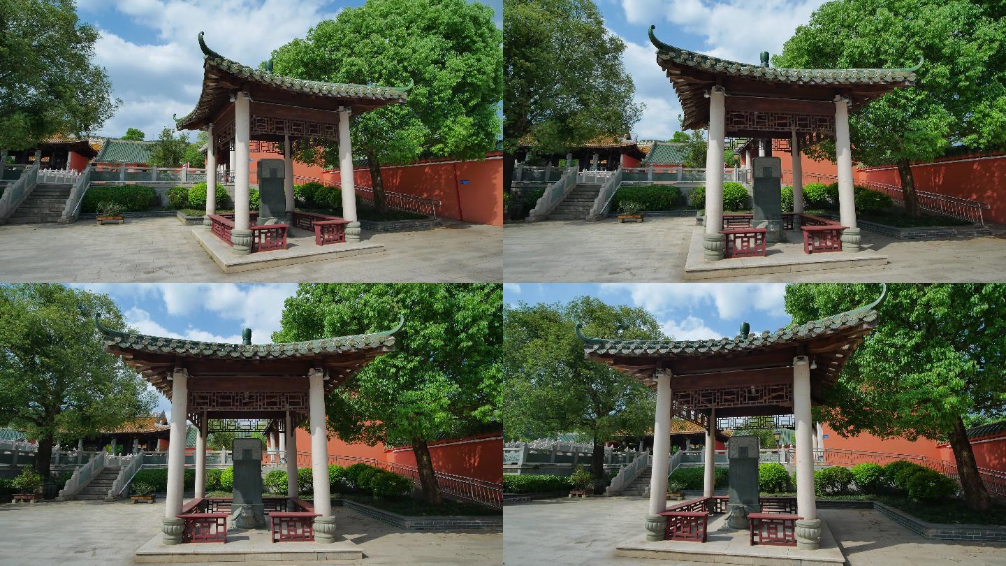 广西南宁孔庙博物馆古建筑龟趺碑亭赑屃