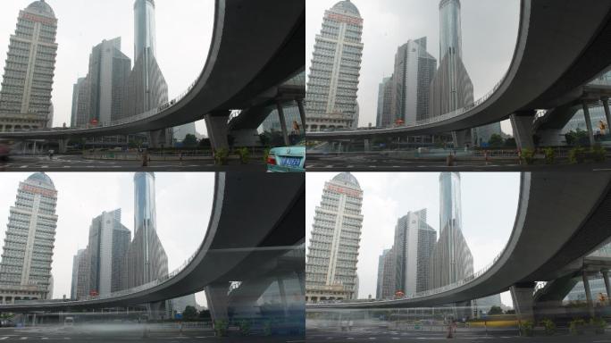 上海中国平安立交桥逐格素材