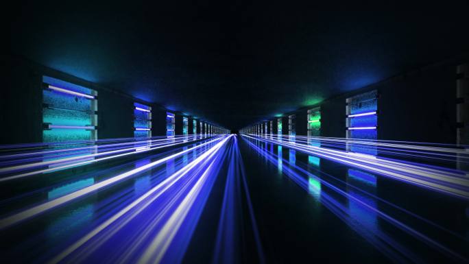 光隧道运动轨迹科技感大数据云计算