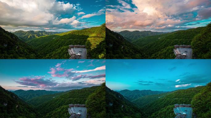 神农架天燕景区山和云的延时摄影