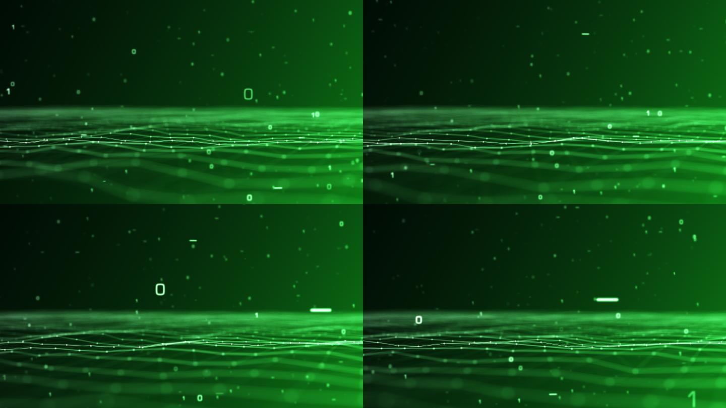 绿色网格背景视频素材