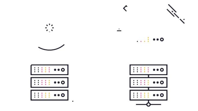 网络服务器图标动画