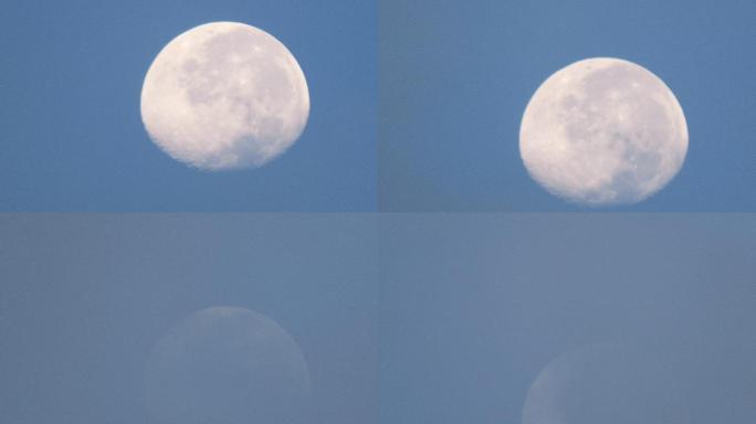 延时拍摄的月亮中秋节月亮赏月团圆传统节日
