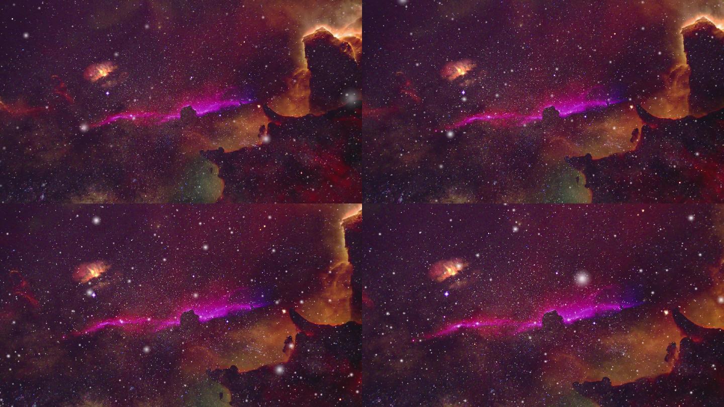 抽象星云、星系特效视频