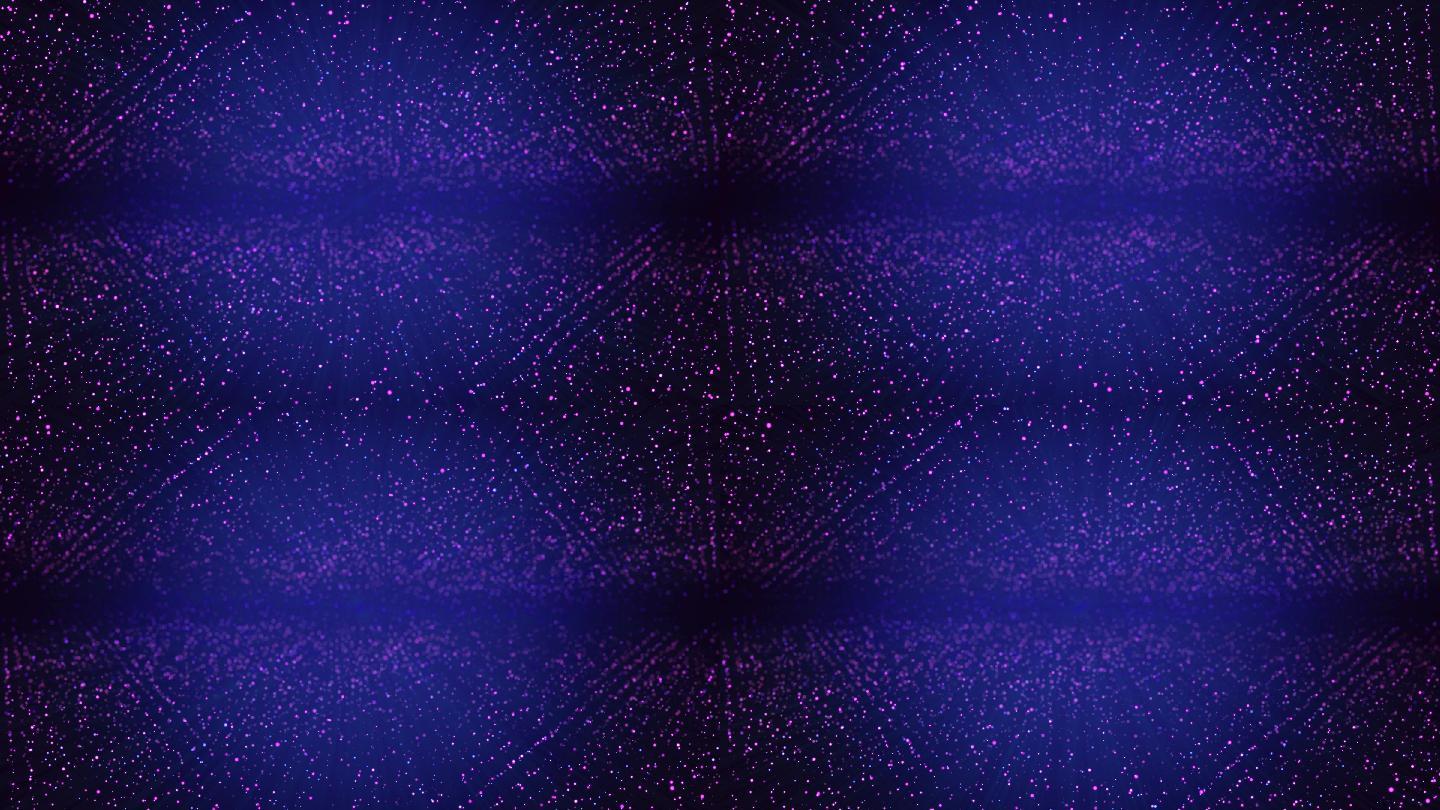 4K粒子圆点动画大屏素材倒映紫色
